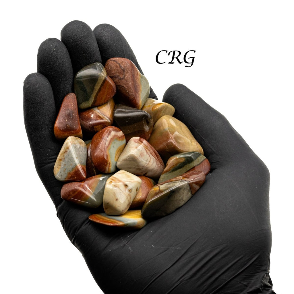 Tumbled Polychrome Desert Jasper / 1-2" AVG - 1 KILO LOT
