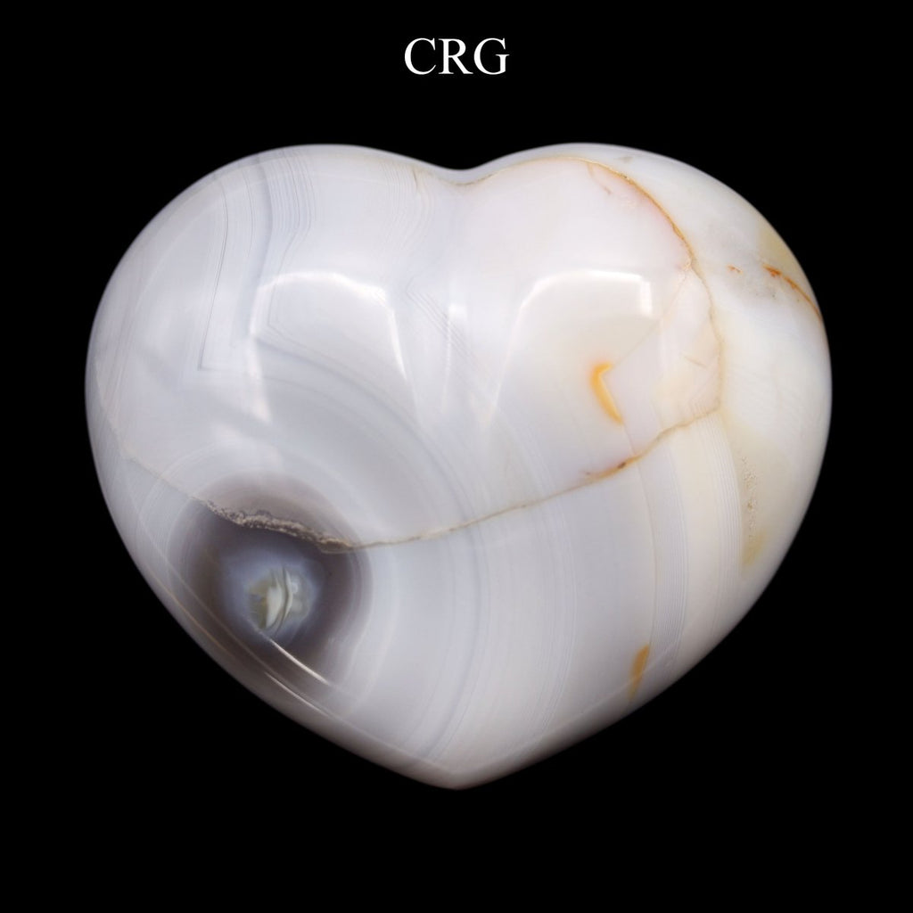 Polished Agate Heart / 2.5" AVG - QTY 1