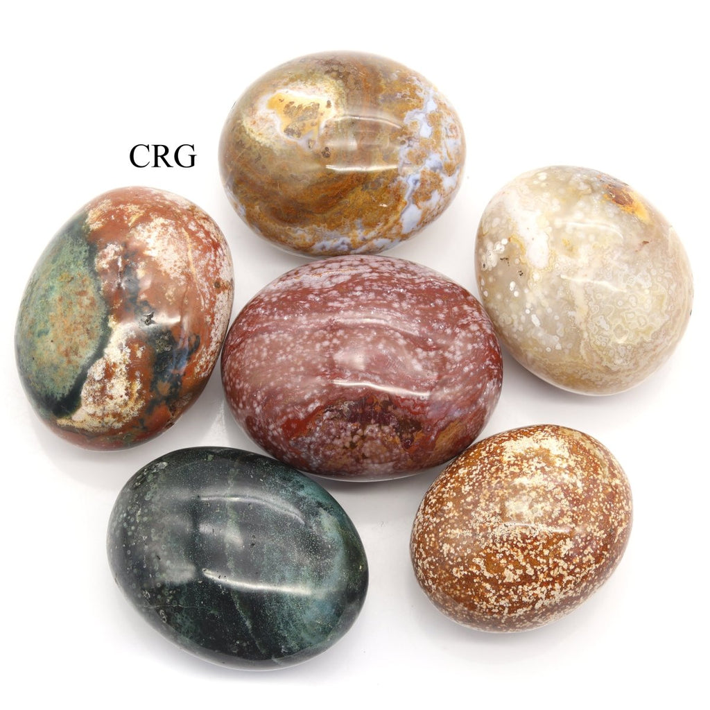 Ocean Jasper Palm Stone / 40-60mm AVG - QTY 1