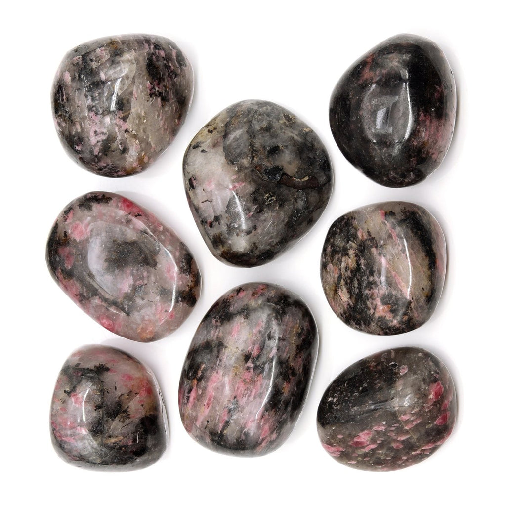 Rhodonite Palm Stone / 2-2.5" AVG - 1 PIECE
