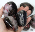 Rhodonite Palm Stone / 2-2.5" AVG - 1 PIECE