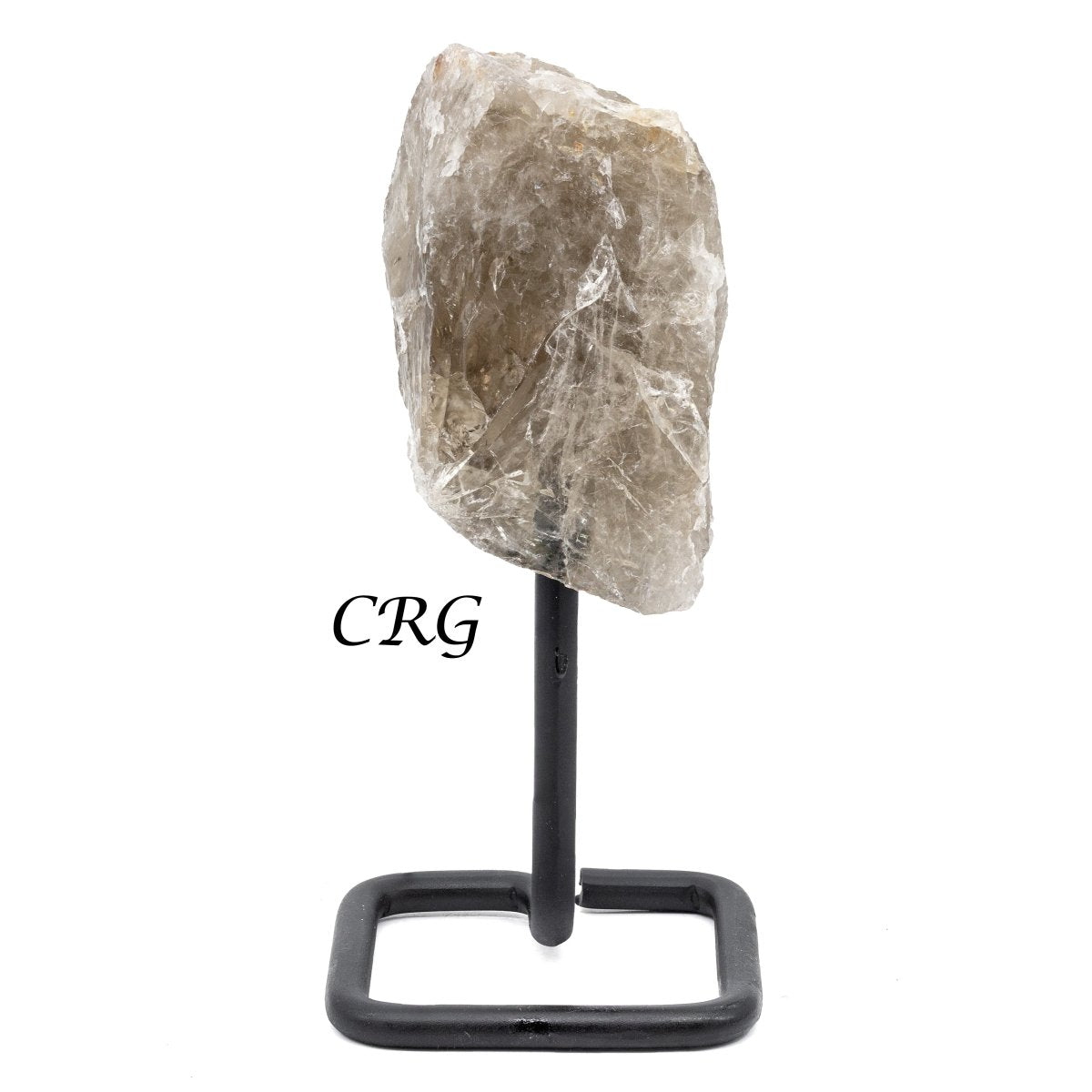 1 PIECE- Rough Smokey Quartz On Stand (2"- 4") AVG