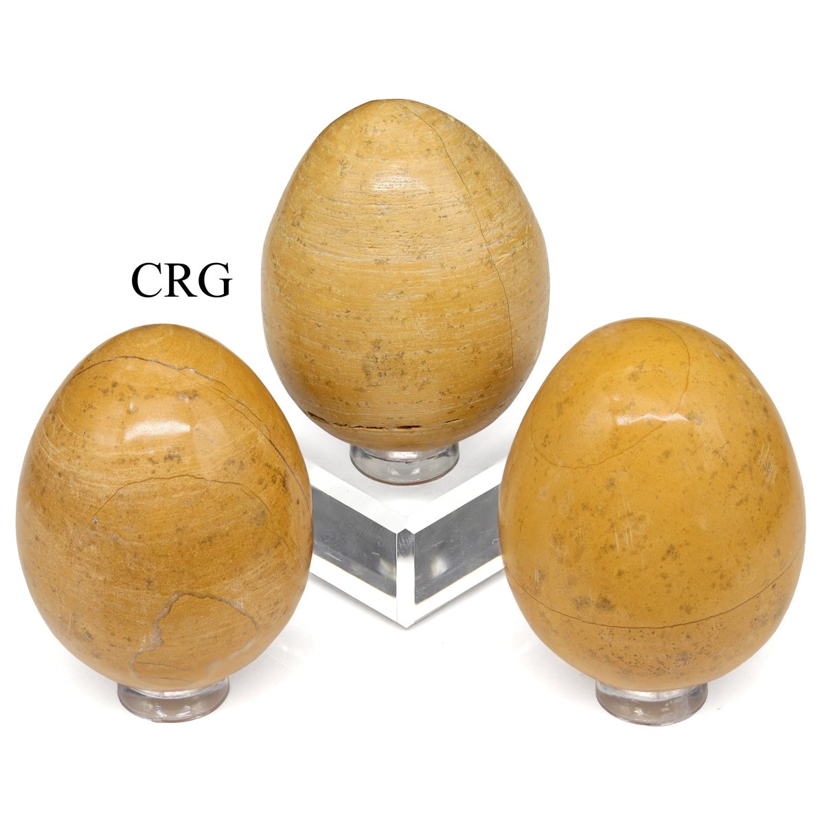 1 PIECE - Yellow Onyx Egg (50 MM) AVG