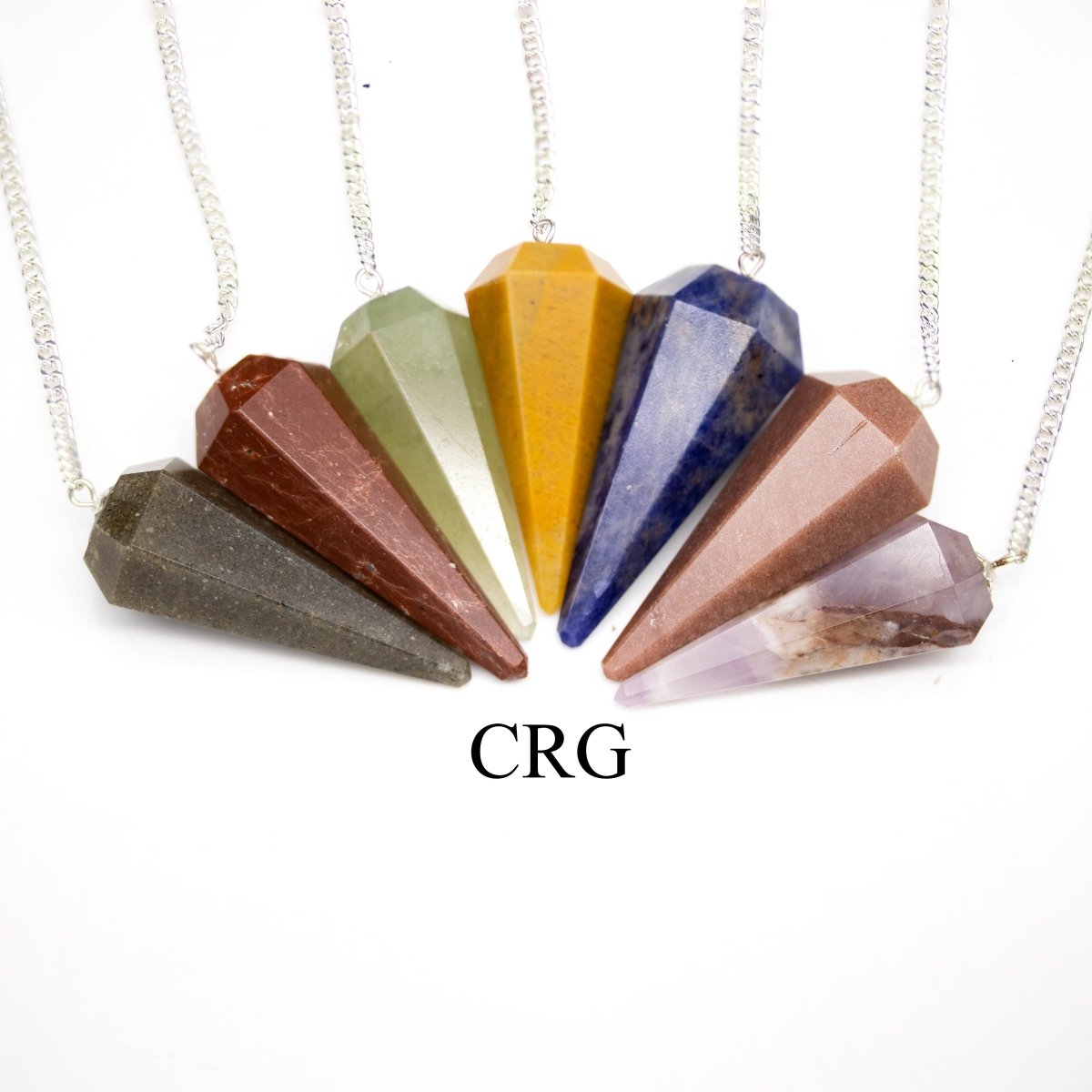 1 SET - Mixed Gemstone Pendulums / 7 Set