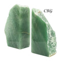 1 SET- Polished Green Quartz Bookends (4.0"-6.0") AVG