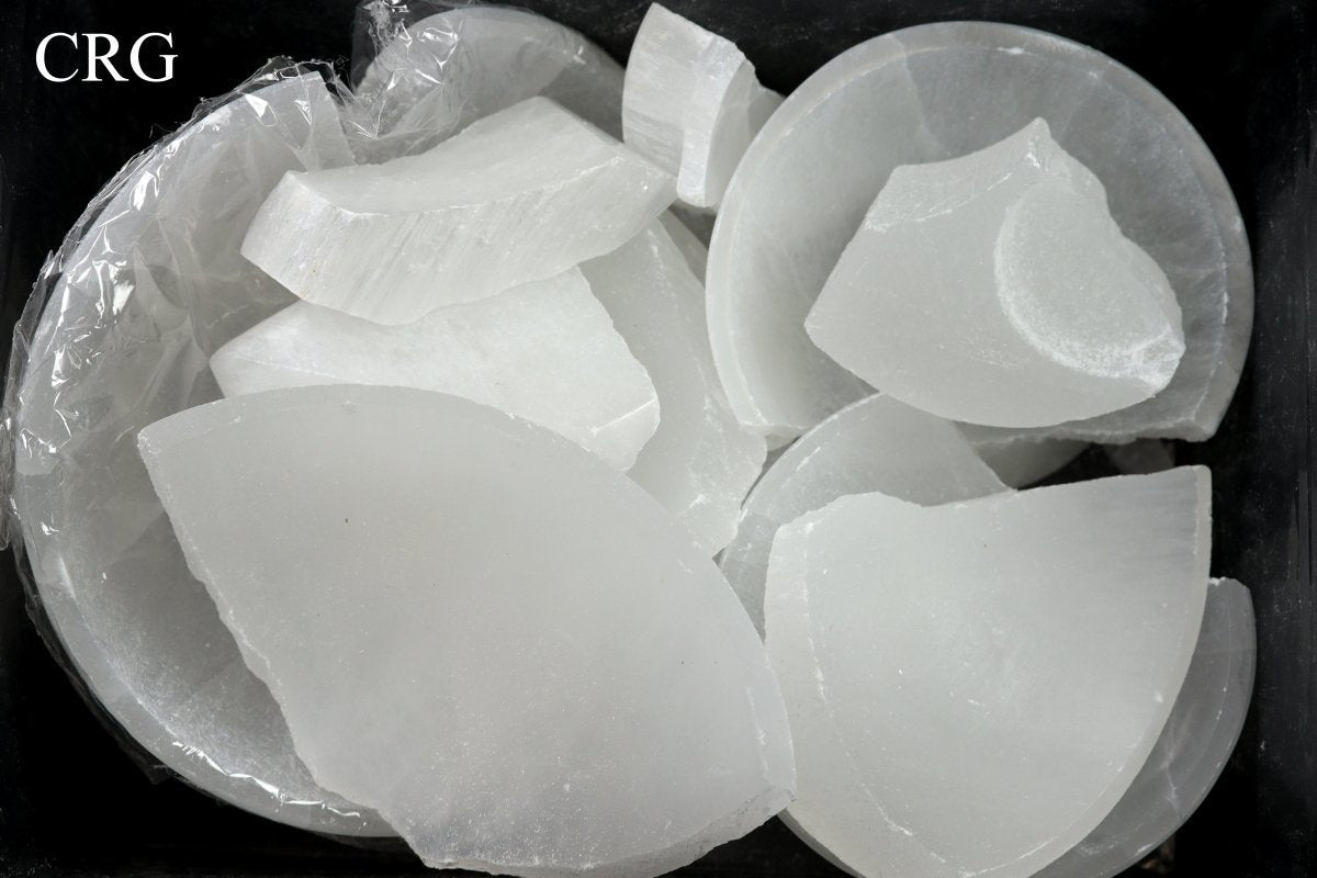 Broken Selenite Crystal Products / Damaged Products (10 Kilo)