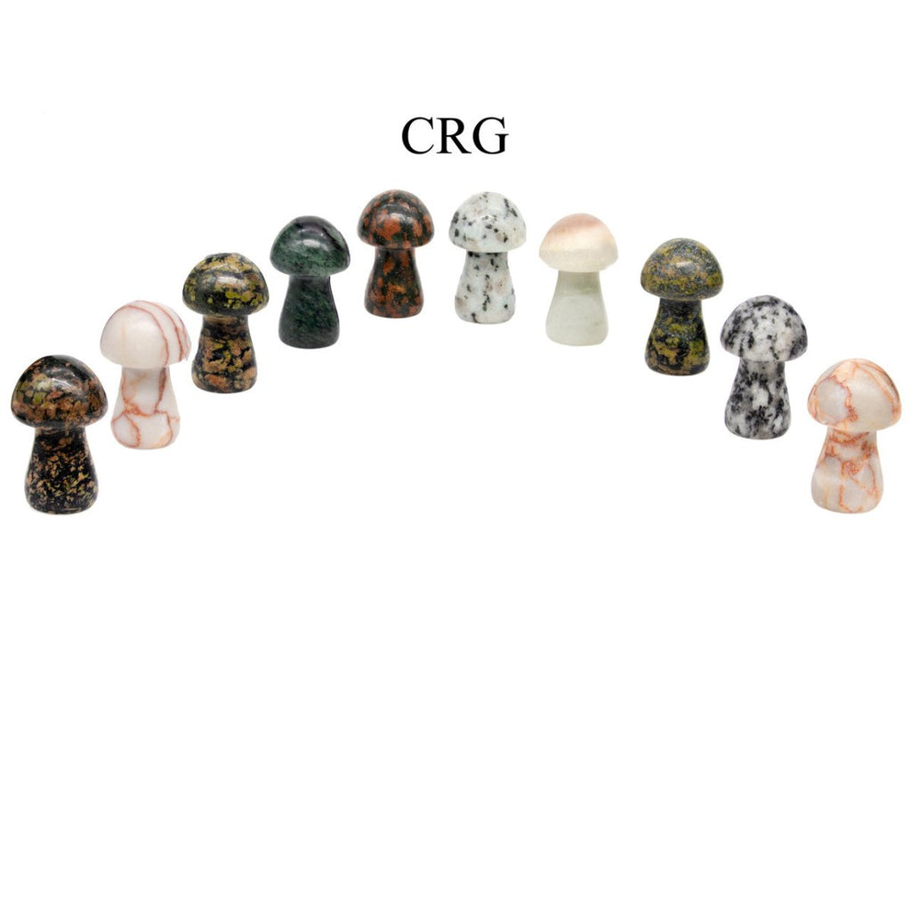 Assorted Gemstone Mushrooms - 1"-2" - 10 PIECE LOT