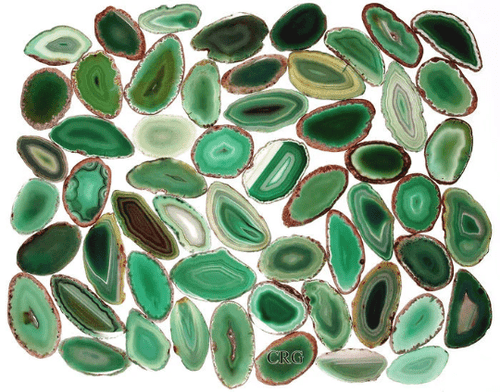 100 AGATE SLICES for Escort Cards Wedding Table Name, select your color!