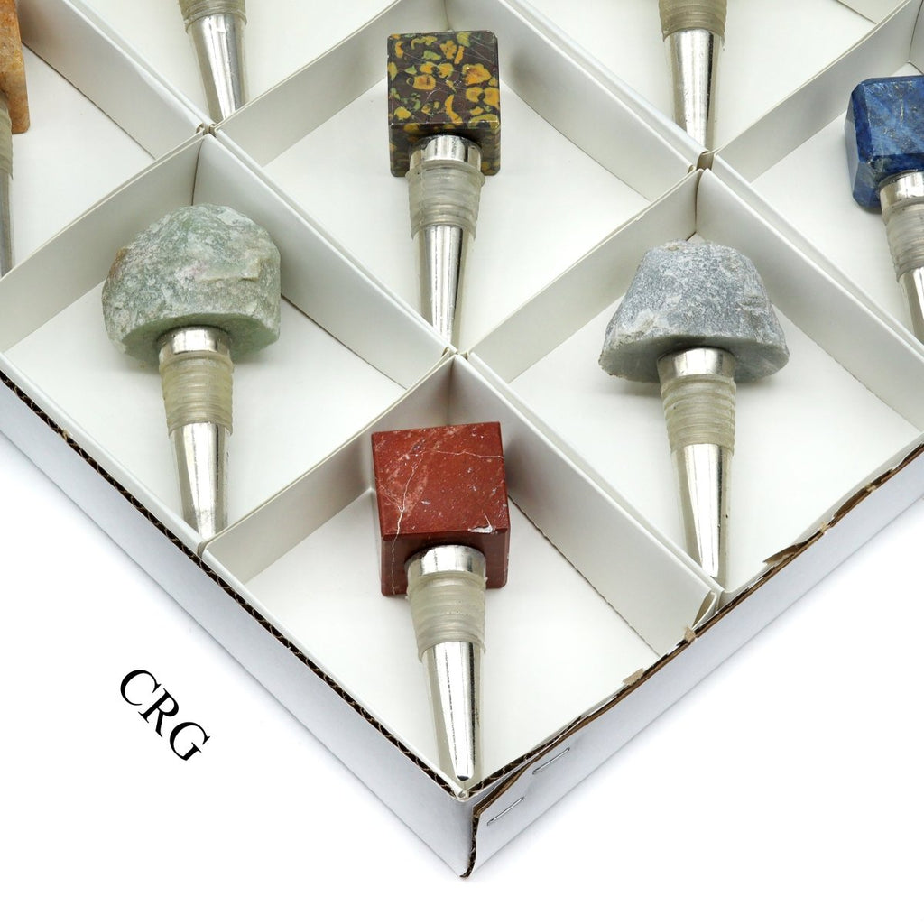 12 Piece Flat - Assorted Bottle Stoppers / 3"-4"