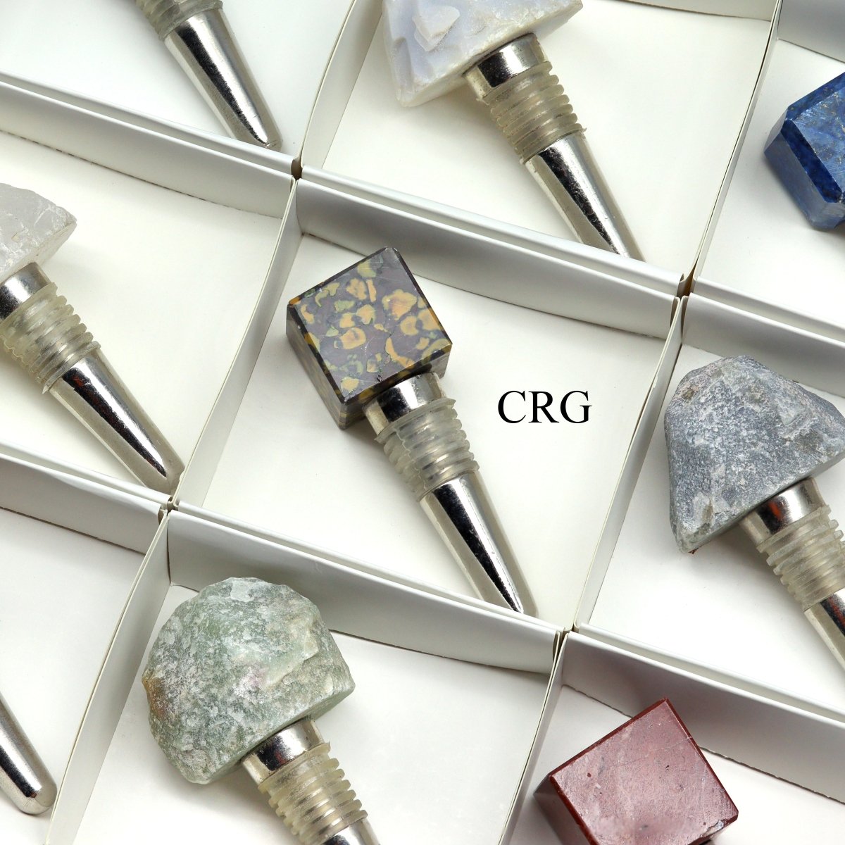 12 Piece Flat - Assorted Bottle Stoppers / 3"-4"