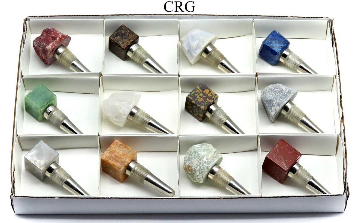 12 Piece Flat - Assorted Bottle Stoppers / 3"-4"
