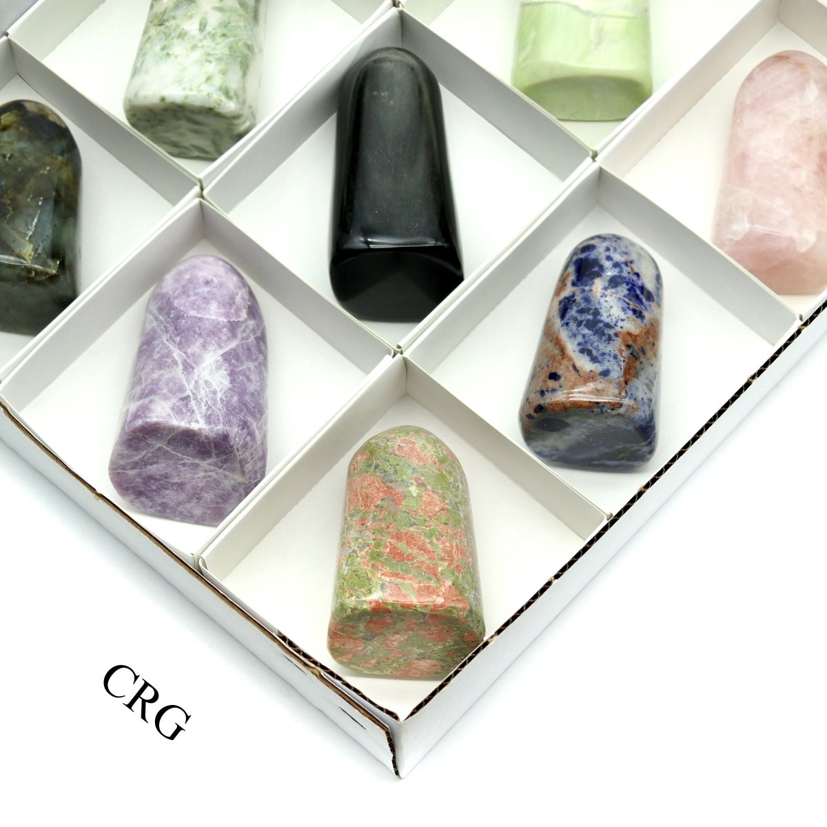 12 Piece Flat - Assorted Gemstone Freeforms