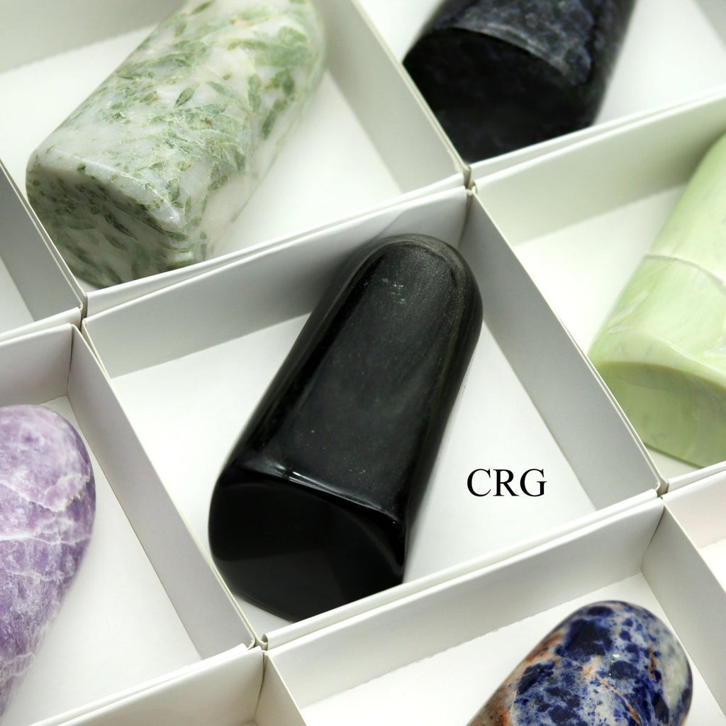 12 Piece Flat - Assorted Gemstone Freeforms