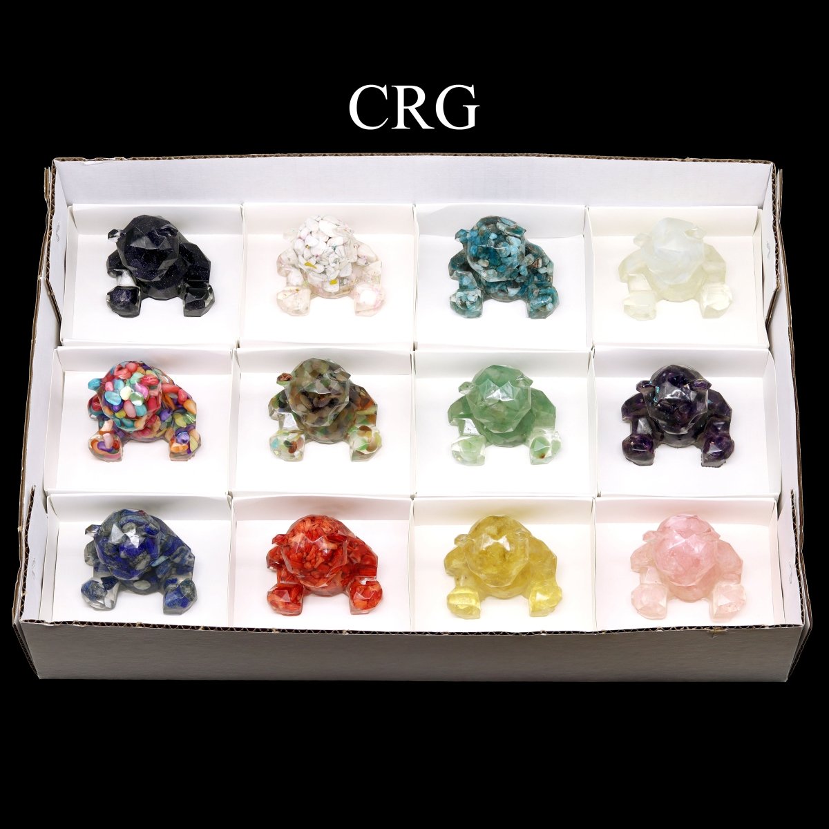 12 Piece Flat - Assorted Orgonite Teddy Bears