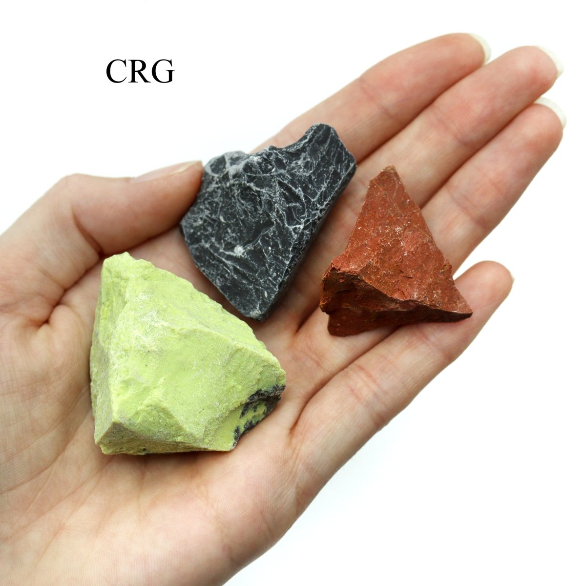 12 Stone Flat (8 Ounce Lots) Wholesale Assorted Rough Crystal Gemstone