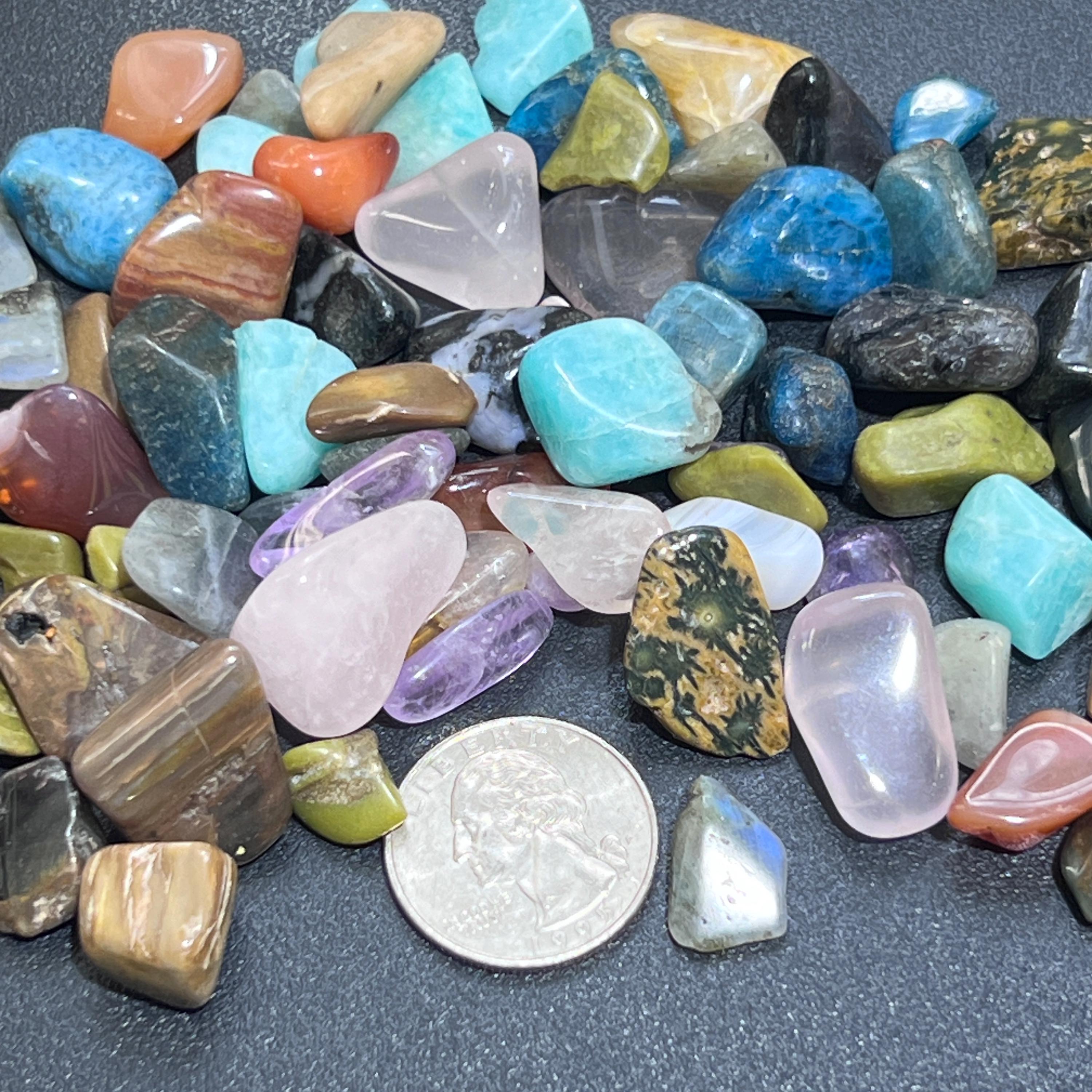 Extra Quality Premium Small Tumbled Stone Mix (By The Ounce Or Pound)
