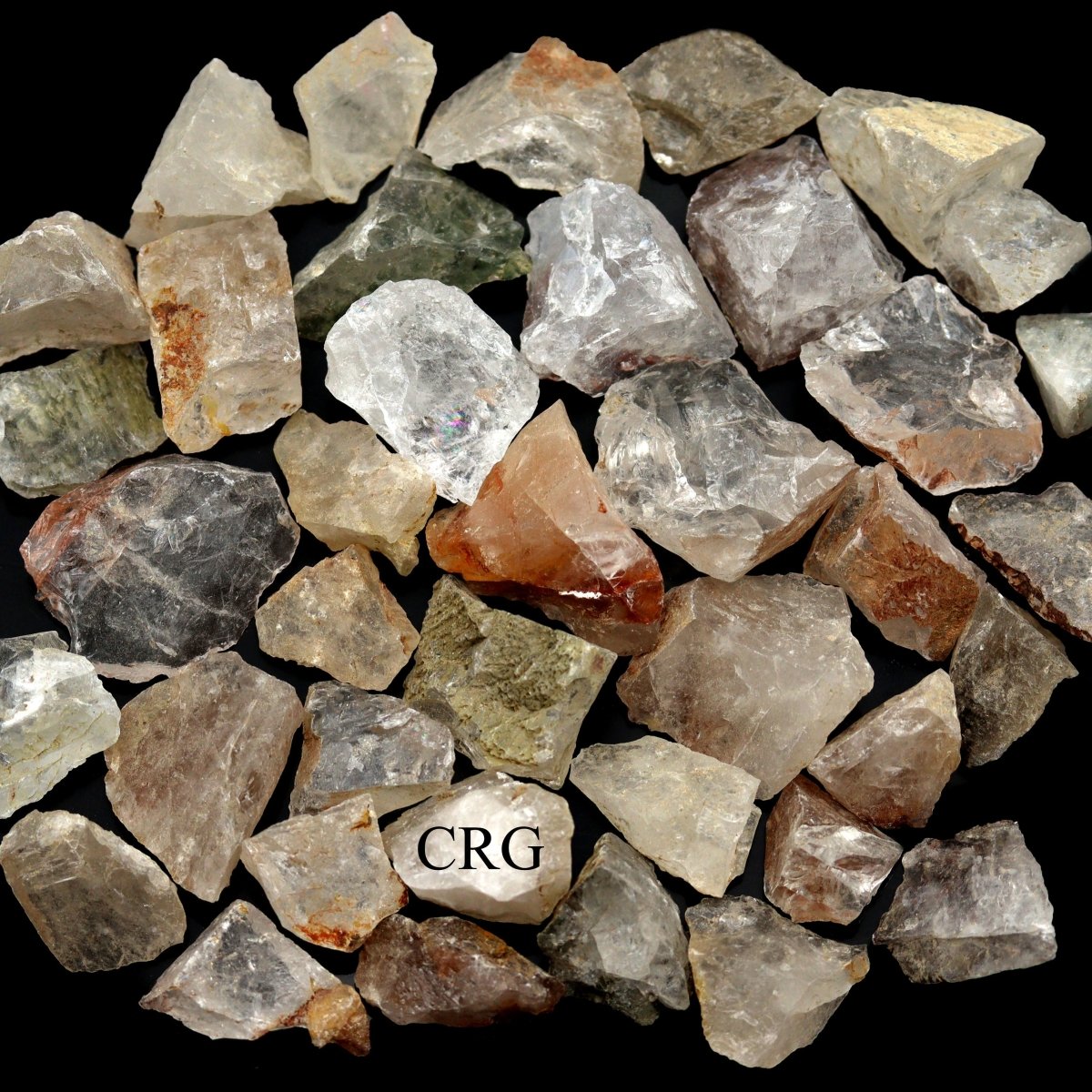 1KILO LOT - Rough Mixed Quartz from India / 1"-4" avg.