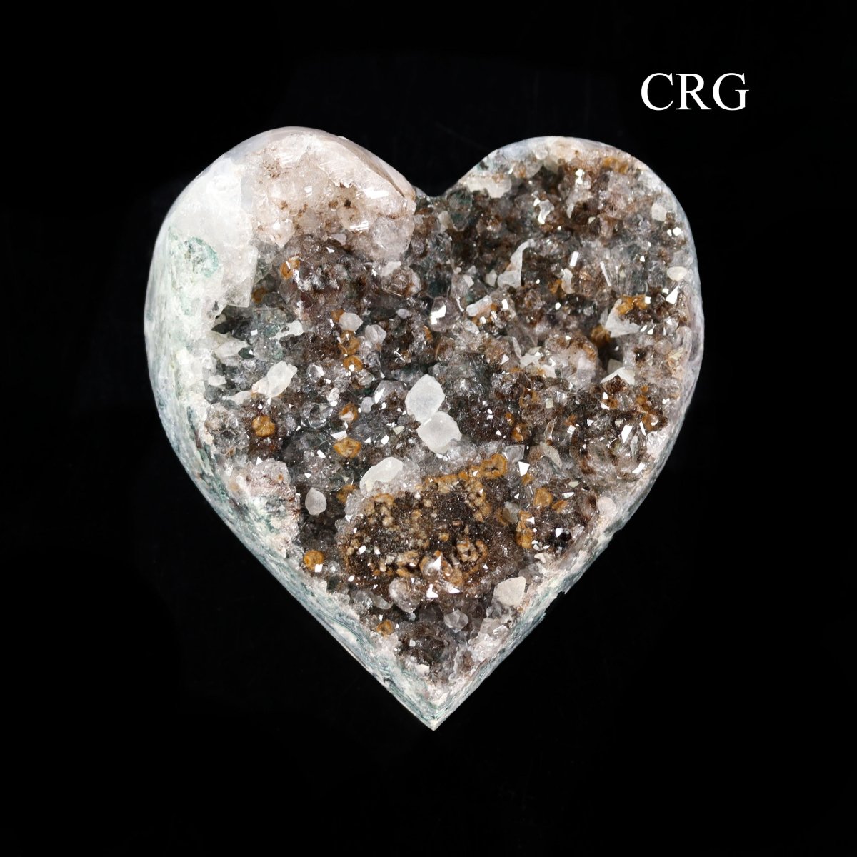 2 KILO LOT - Amethyst Druzy Heart Polished Edges / 500-750g Avg