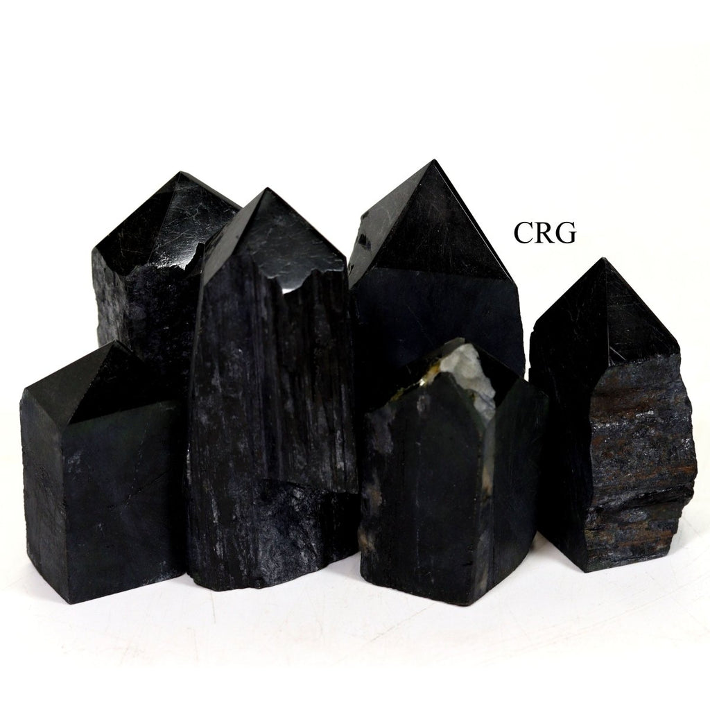 Black Tourmaline Top Polished Point - 1.5"-3" - 2 KILO LOT