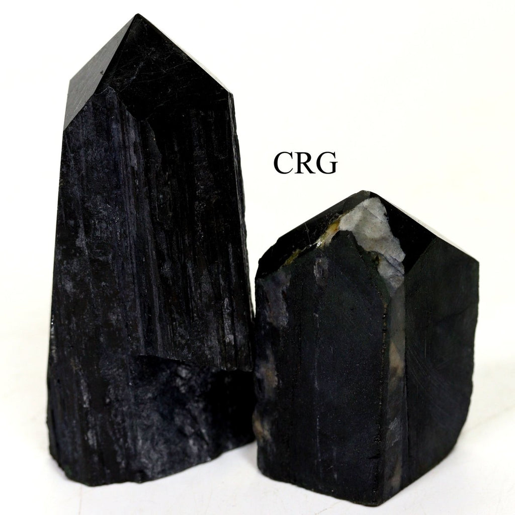 Black Tourmaline Top Polished Point - 1.5"-3" - 2 KILO LOT