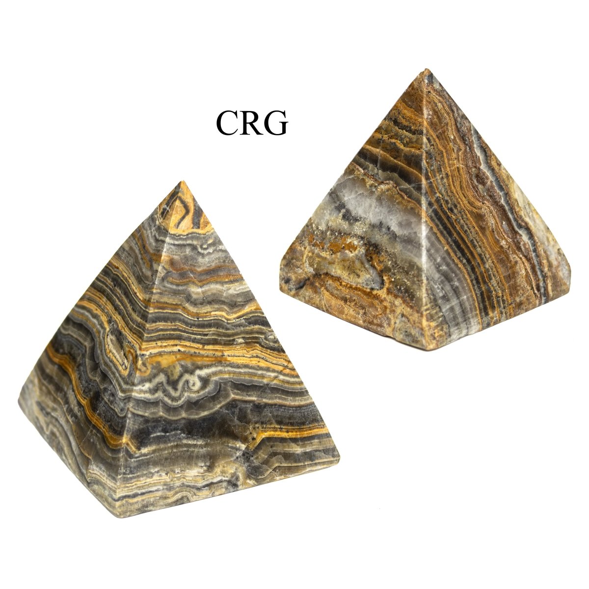 2 KILO LOT - Bumblebee Onyx Pyramids / MIXED SIZES
