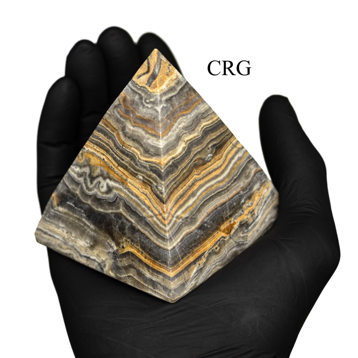 2 KILO LOT - Bumblebee Onyx Pyramids / MIXED SIZES