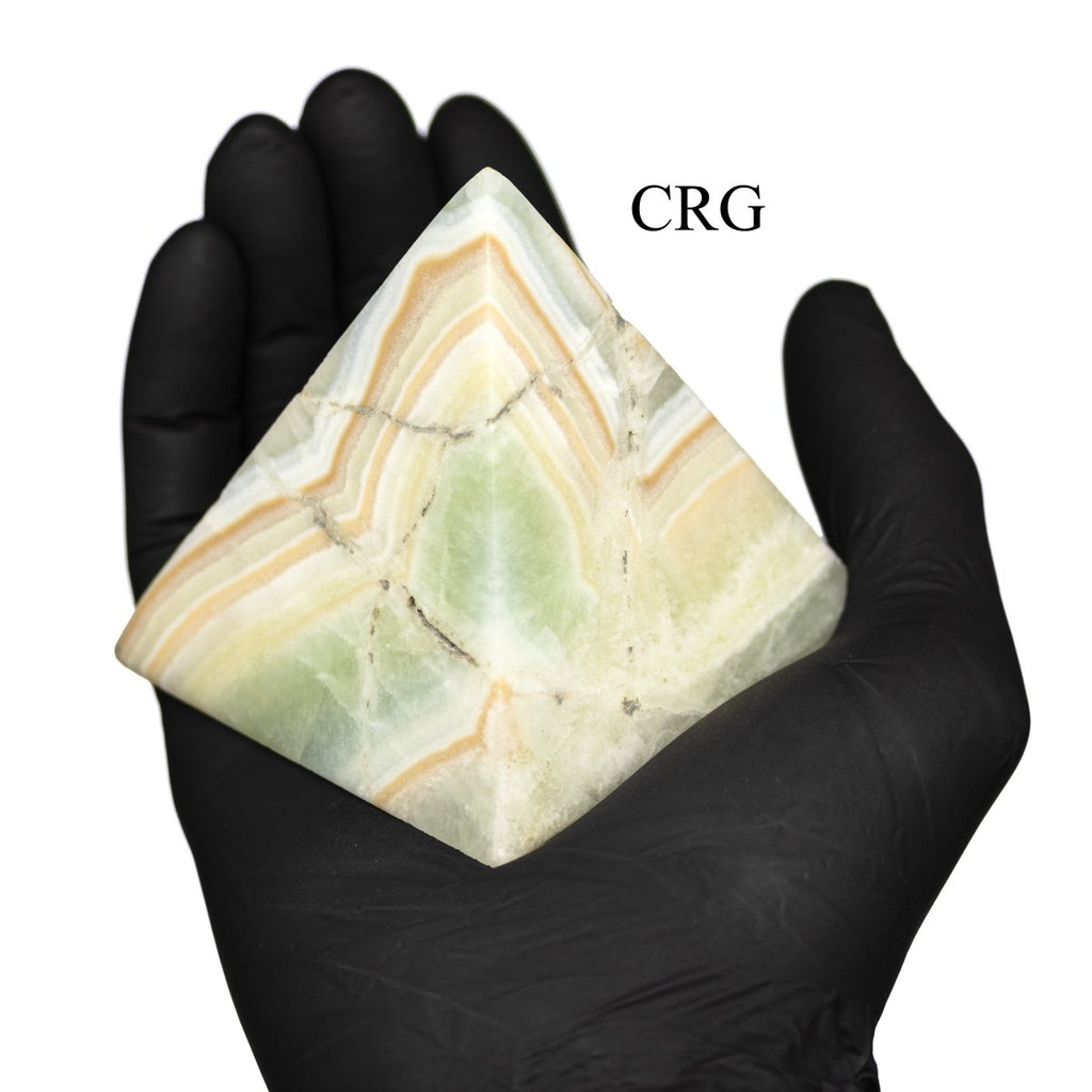 2 KILO LOT - Pistachio Calcite Pyramids / MIXED SIZES