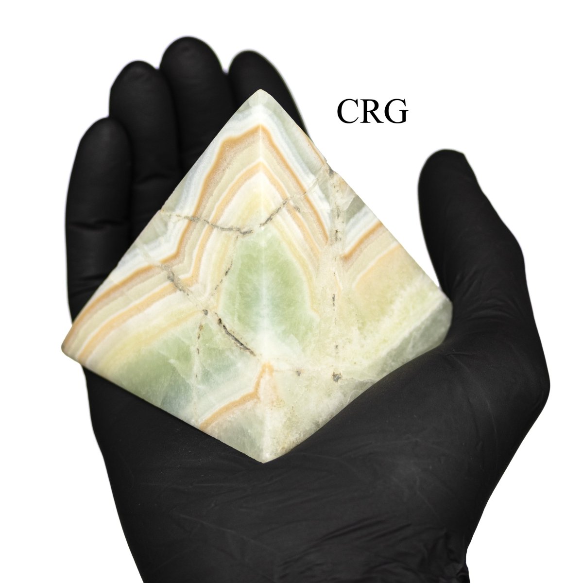 2 KILO LOT - Pistachio Calcite Pyramids / MIXED SIZES