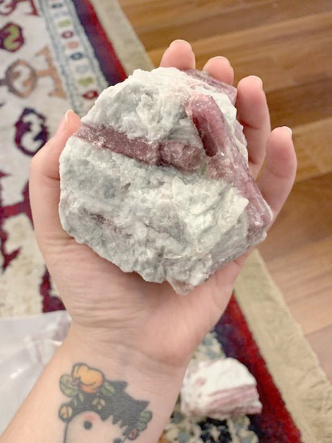 2 KILO LOT - Rubellite Pink Tourmaline On Matrix / Mixed Sizes