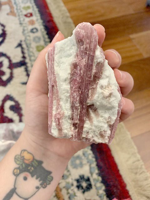 2 KILO LOT - Rubellite Pink Tourmaline On Matrix / Mixed Sizes