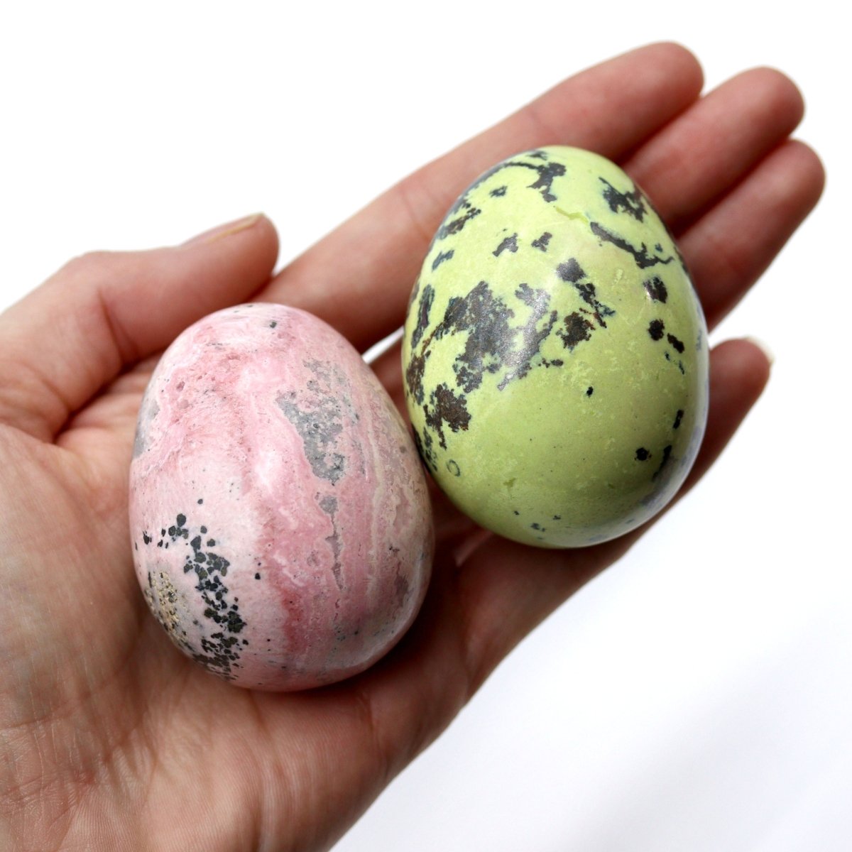24 Piece Flat - Assorted Gemstone Eggs from Peru