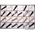 24 Piece Flat - Assorted Gemstone Obelisks from India / 1.5-3" Avg