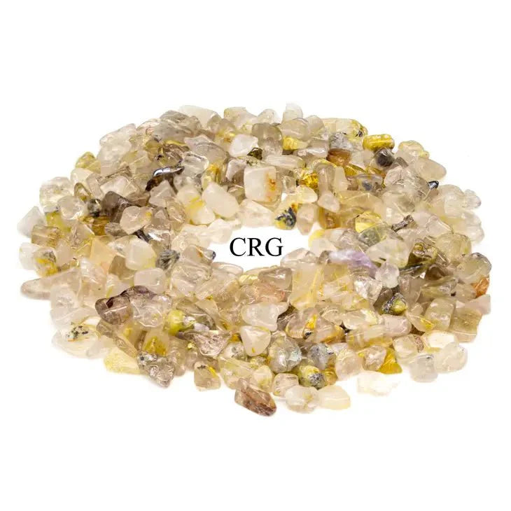 Tumbled Gold Rutilated Quartz Confetti Chips / 4-7mm AVG - 1 KILO LOT
