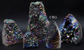 5 KILO LOT - Titanium Amethyst Druzy w/ Cut Base / 4-9" Avg