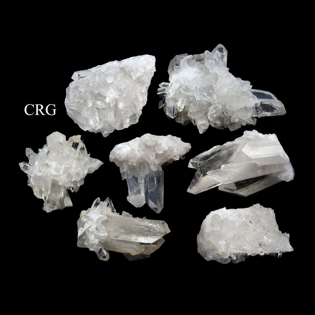 3 LB LOT - Crystal Quartz Clusters / 25-500 GRAMS AVG