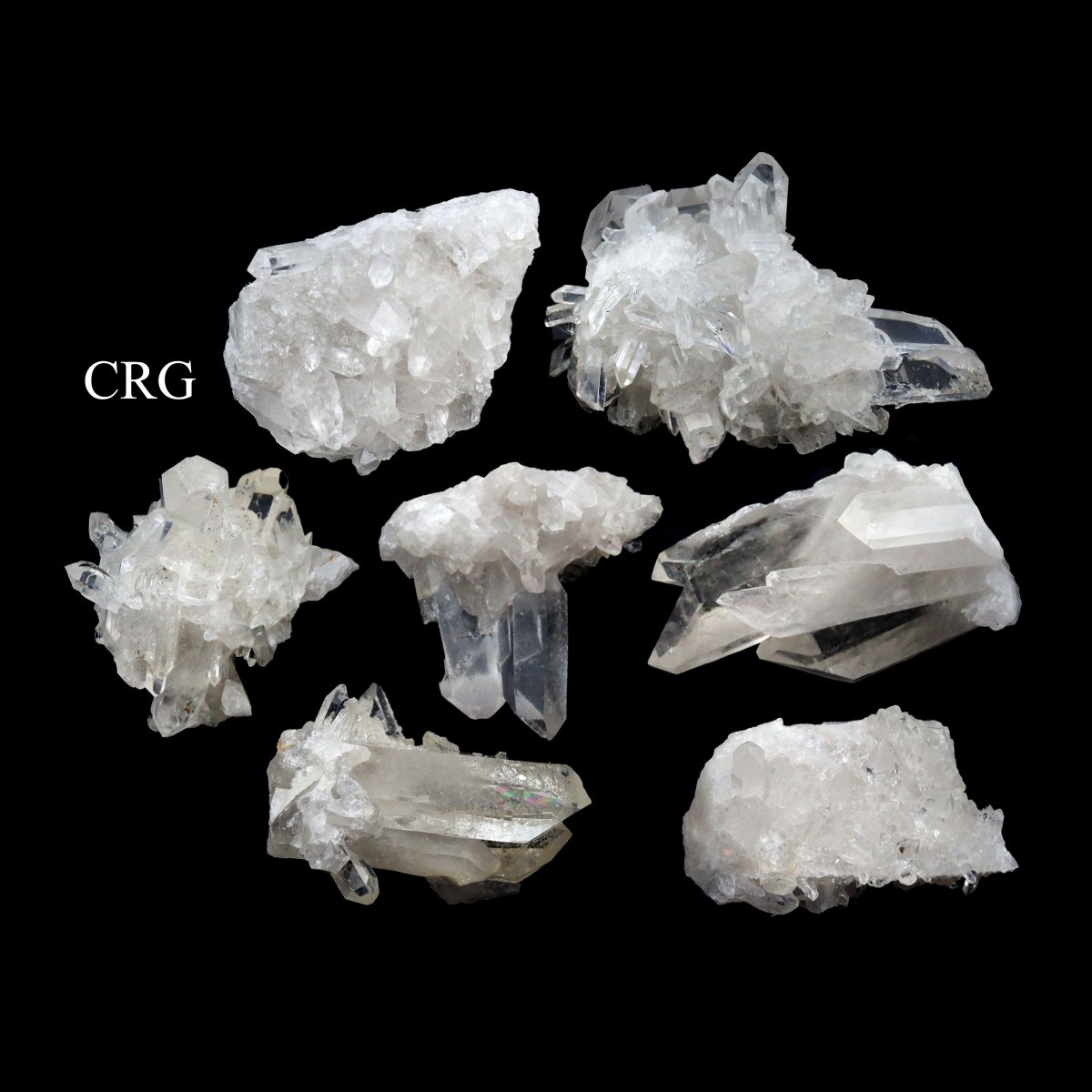 3 LB LOT - Crystal Quartz Clusters / 25-500 GRAMS AVG