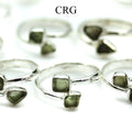 30 GRAM LOT - Moldavite 925 Sterling Silver Rings / ADJUSTABLE