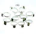 30 GRAM LOT - Moldavite 925 Sterling Silver Rings / MIXED SIZES
