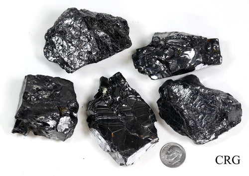 300 GRAM LOT - Elite Rough Shungite from Russia / 51-60g Avg