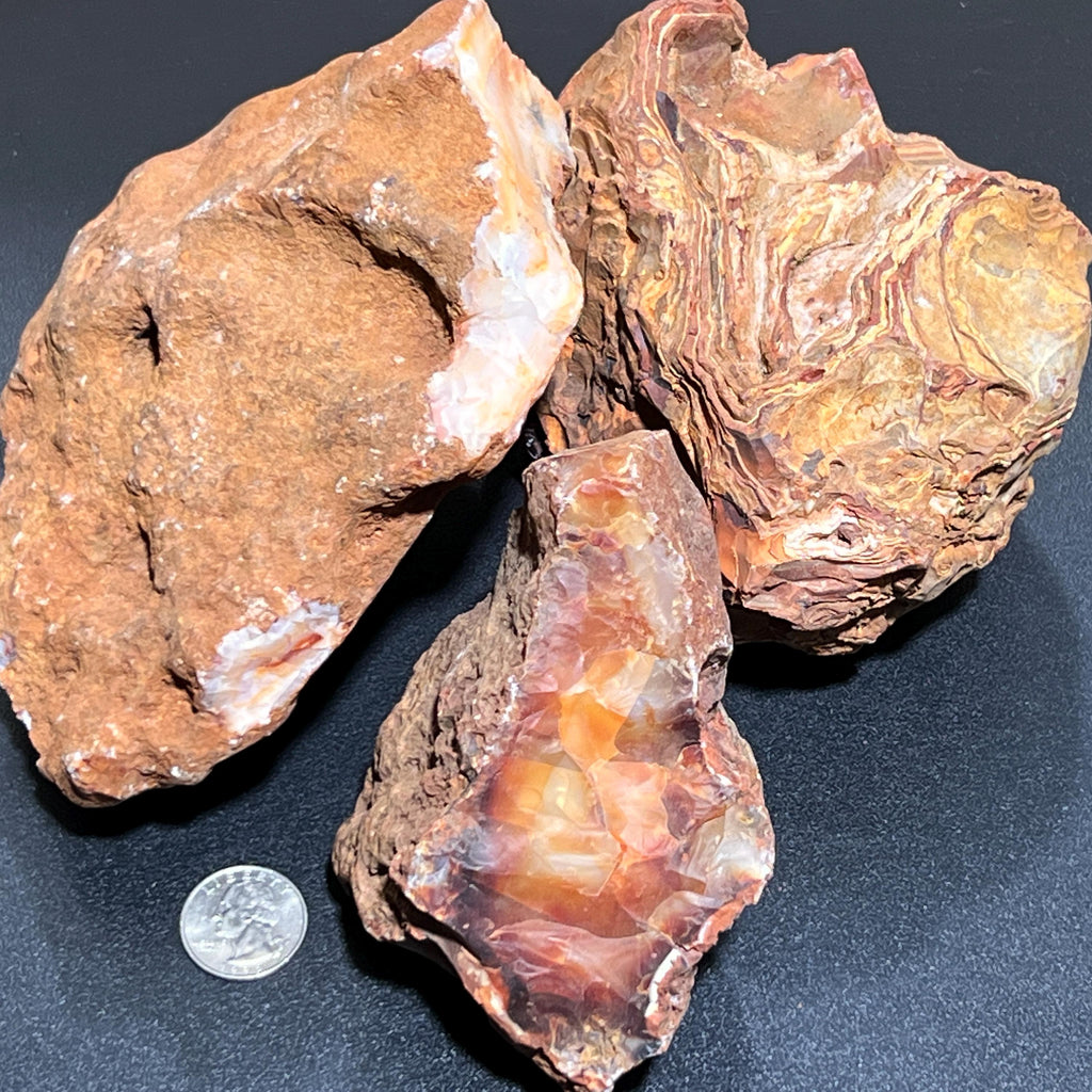 Extra Large Red Carnelian Agate Crystal Boulders (4-8 Inches) Rough Raw Stones