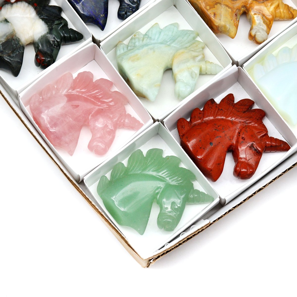 35 PC FLAT - Assorted Gemstone Unicorns / WHOLESALE FLAT