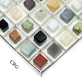 35 Piece Flat - Assorted Gemstone Cubes / 1"-2"