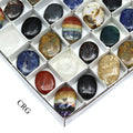 35 Piece Flat - Assorted Gemstone Palm Stones