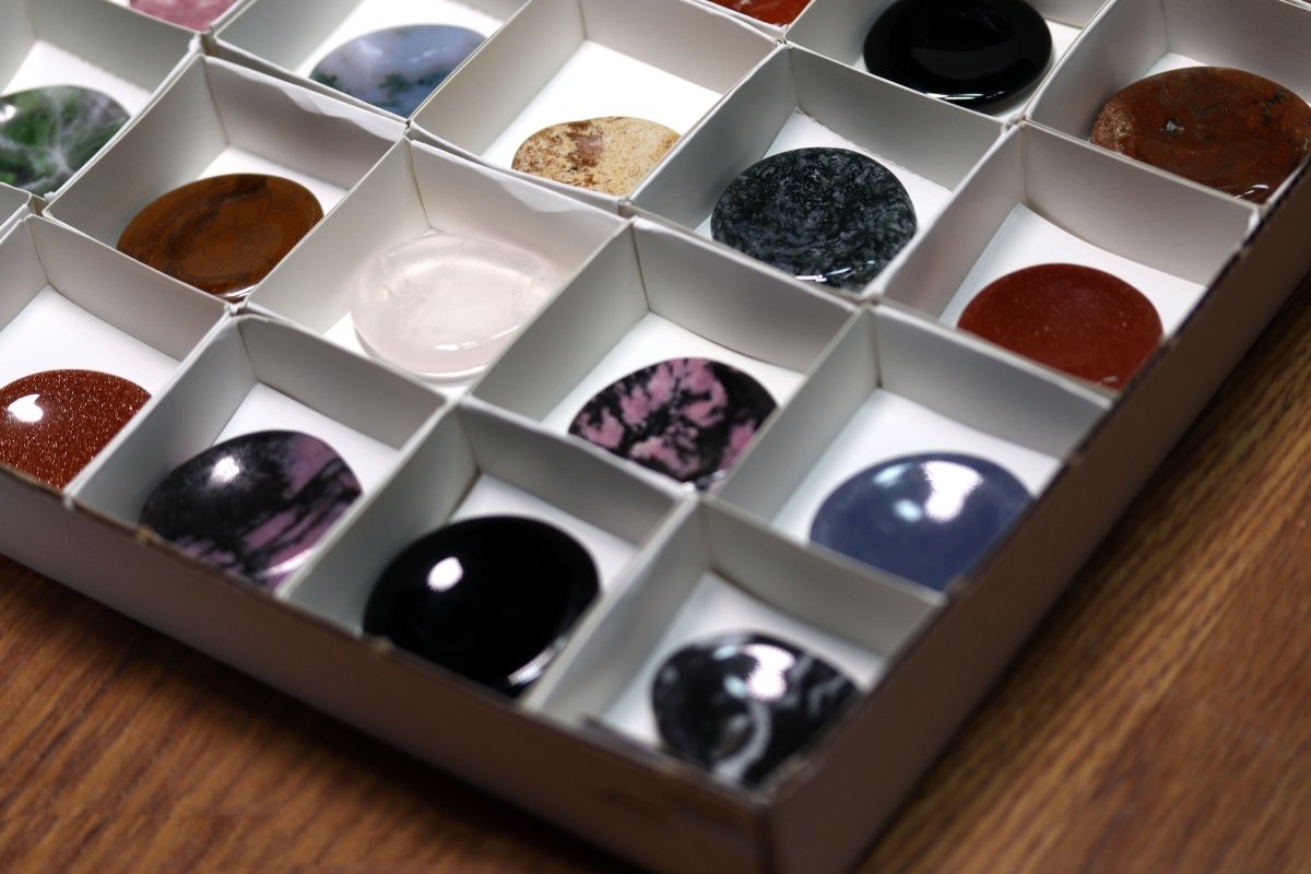 35 Piece Flat - Assorted Worry Stone / 1"-2"