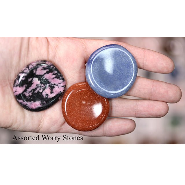 35 Piece Flat - Assorted Worry Stone / 1"-2"