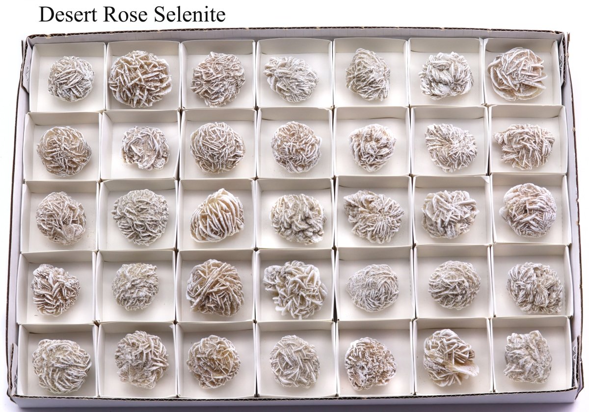 35 Piece Flat - Desert Rose Selenite