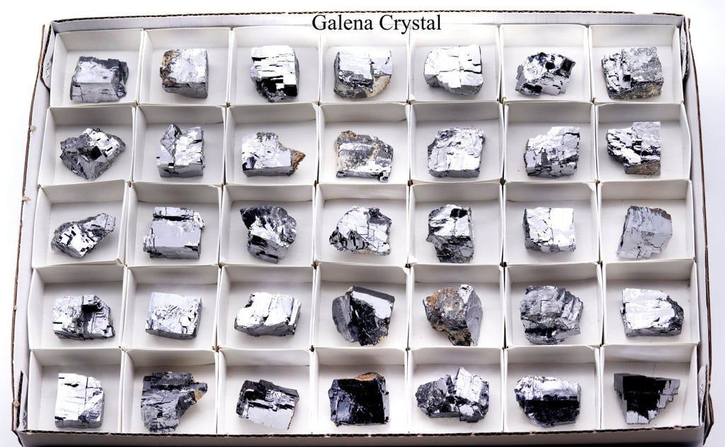 35 Piece Flat - Galena Crystal