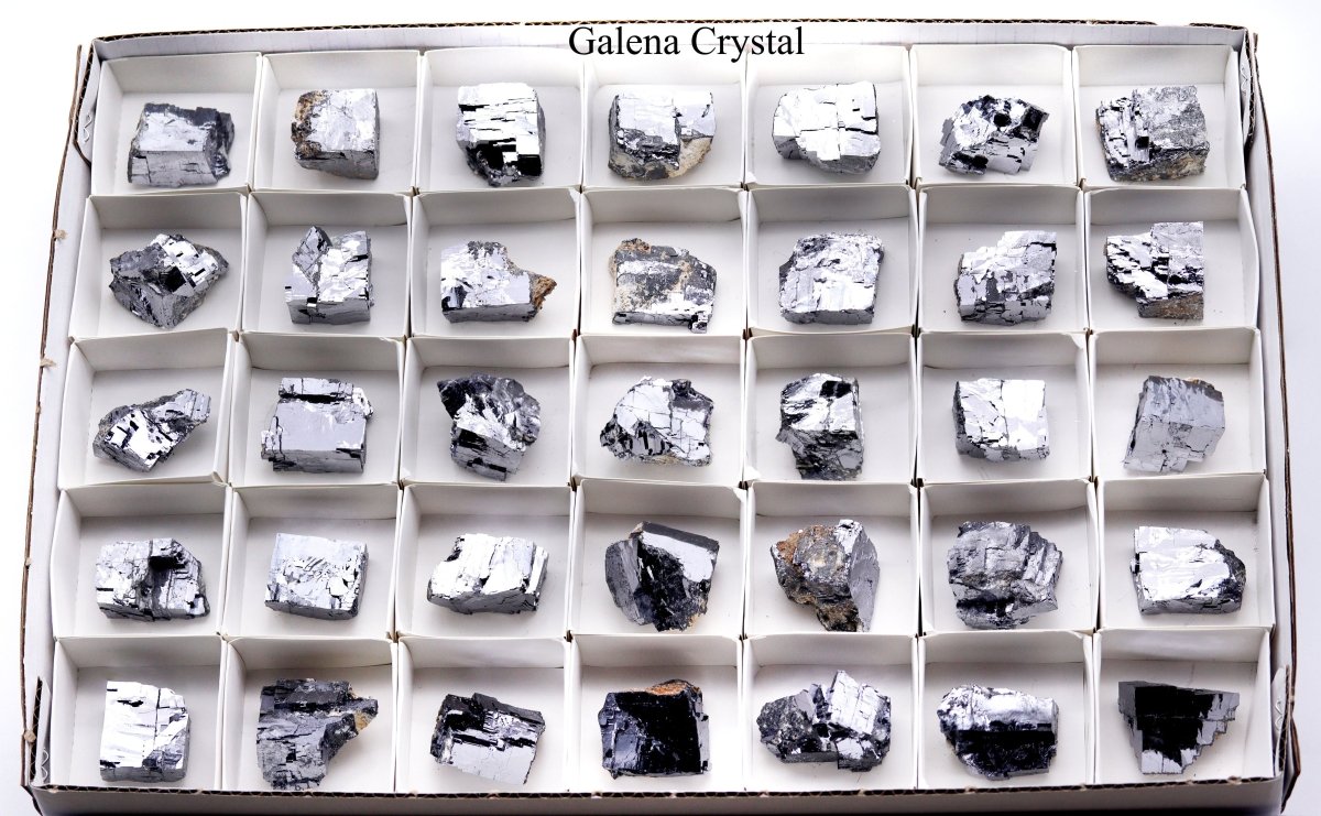 35 Piece Flat - Galena Crystal