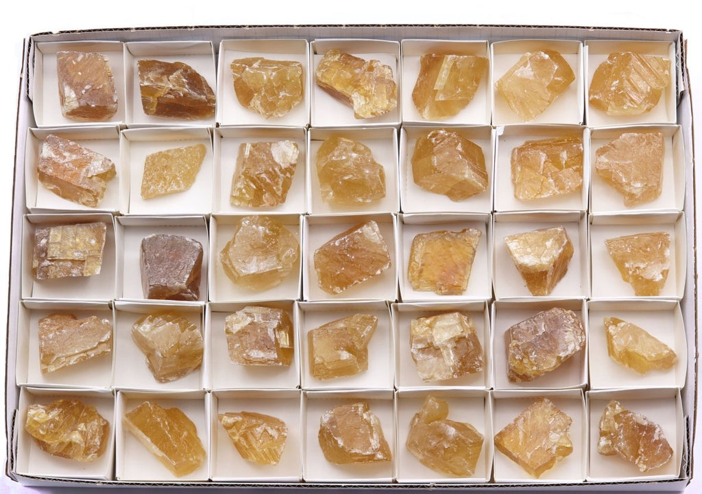 35 Piece Flat - Honey Calcite