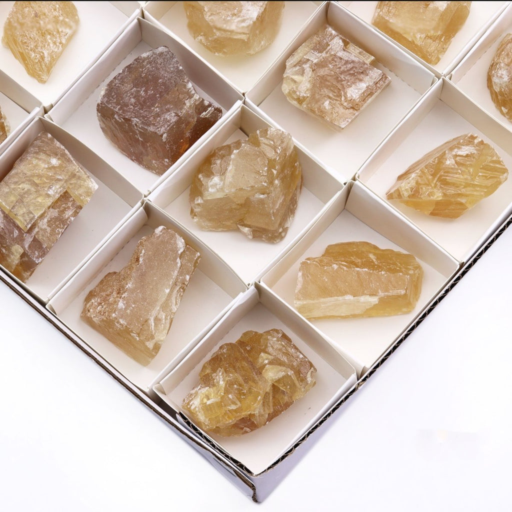 35 Piece Flat - Honey Calcite